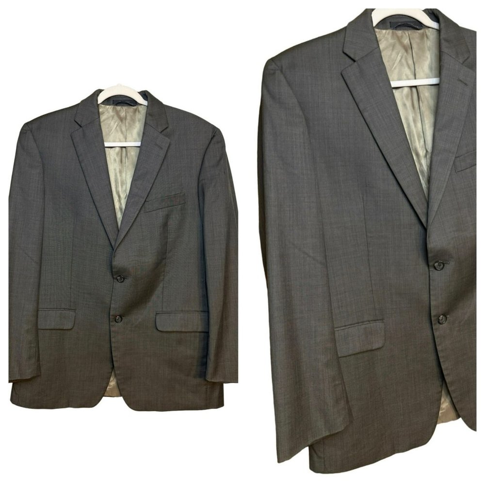 Ralph‎ Lauren Blazer Size 42R Men's Casual Gray Sport Coat 100% Wool Jacket